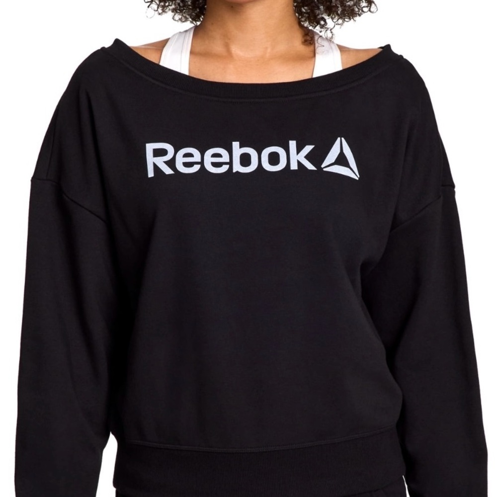 Reebok Women's Studio Off the Shoulder Sweatshirt, Sizes Small